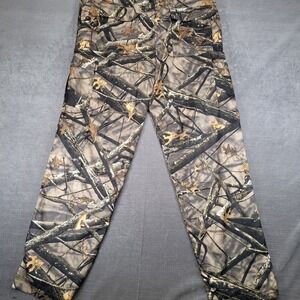 True Timber Lost Camo Mens Cargo Pants Size Large Brown Tree Branch Hunting Gear
